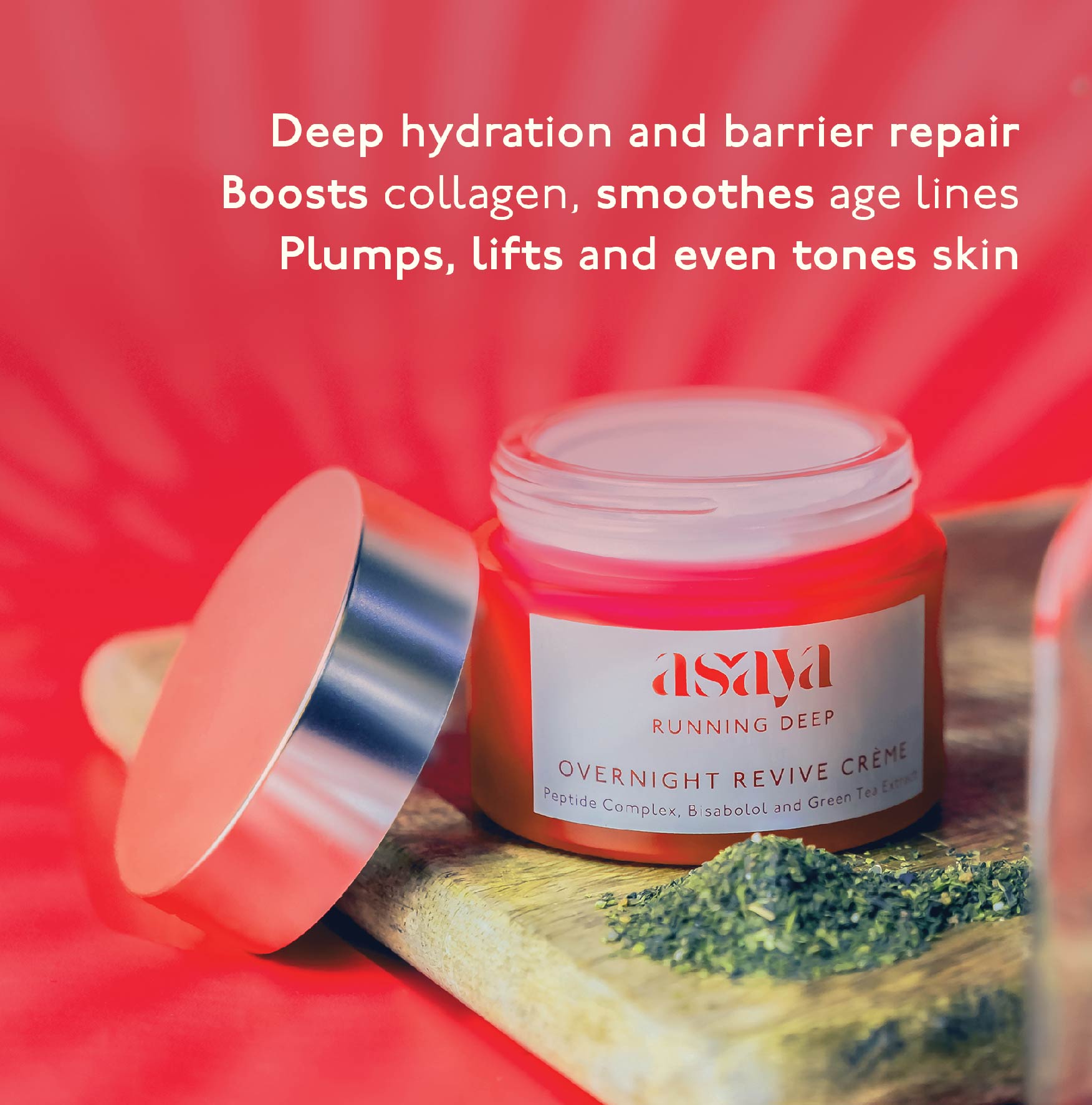 Best anti aging night cream by Asaya to reduce fine lines & wrinkles and provide hydration and barrier repair.