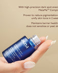 Serum with Asaya's patented high power formula MelaMe that reduces pigmentation, removes dark spots, supports barrier repair in 2 weeks