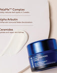 Asaya moisturiser with MelaMe complex, Alpha Arbutin, Ceramides for hydrated, glowing, clear skin.