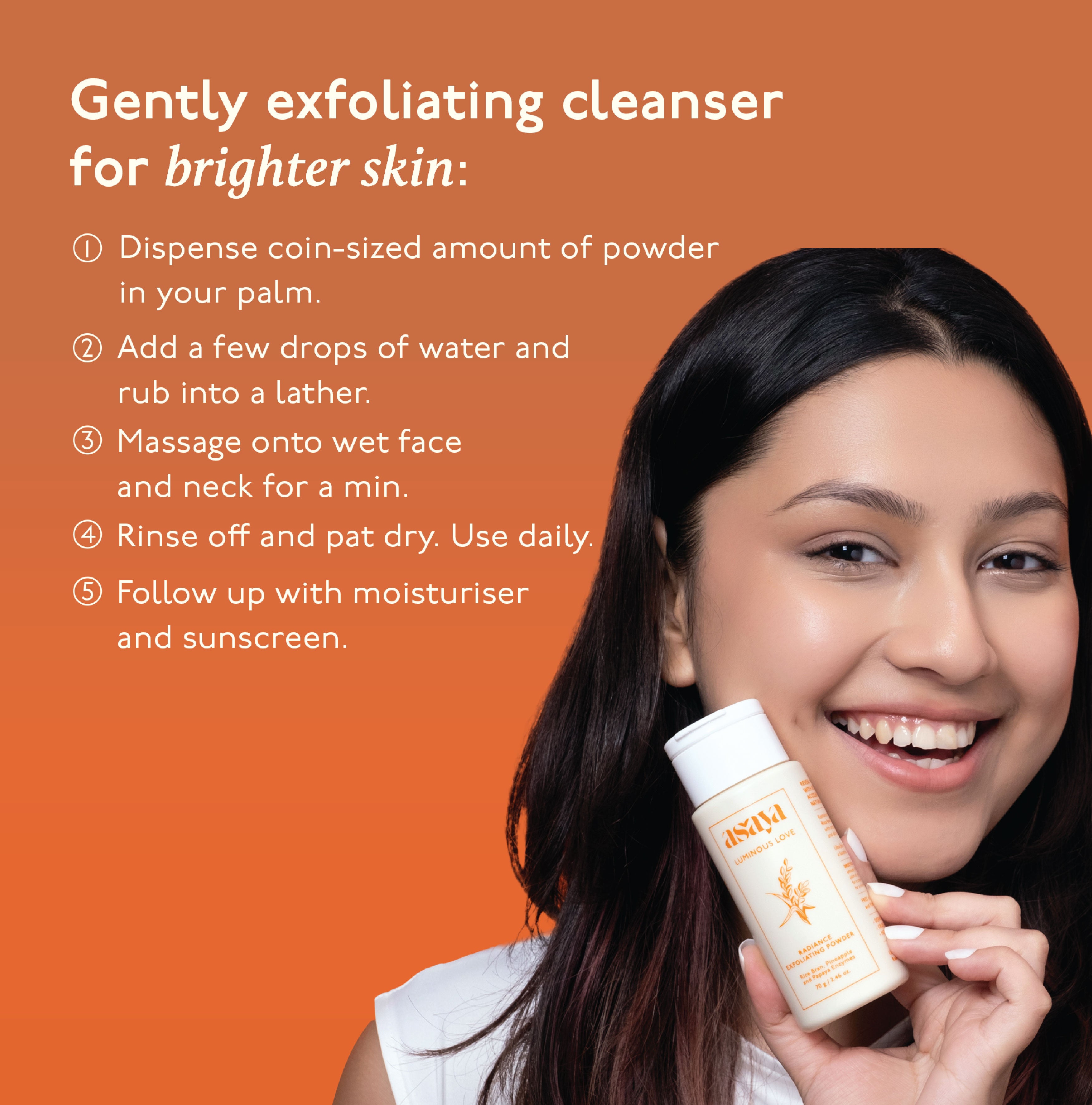 Radiance Exfoliating Powder - Enzyme Cleanser with Papaya & Rice Extract