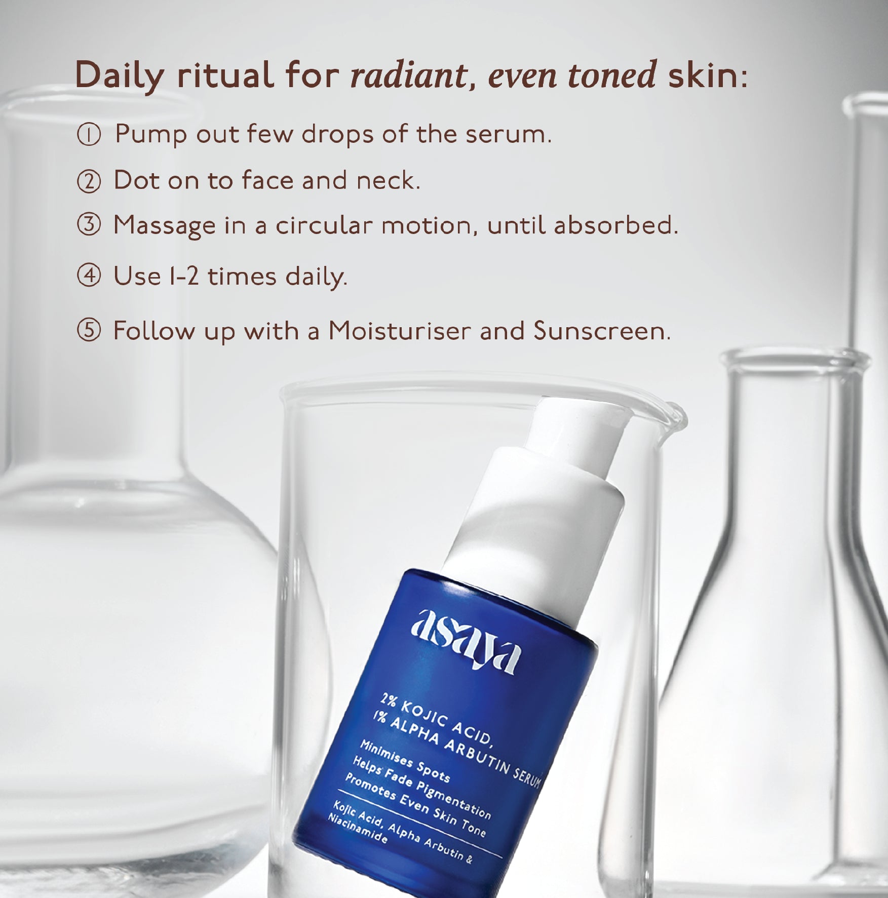 2% Kojic Acid & 1% Alpha Arbutin Serum