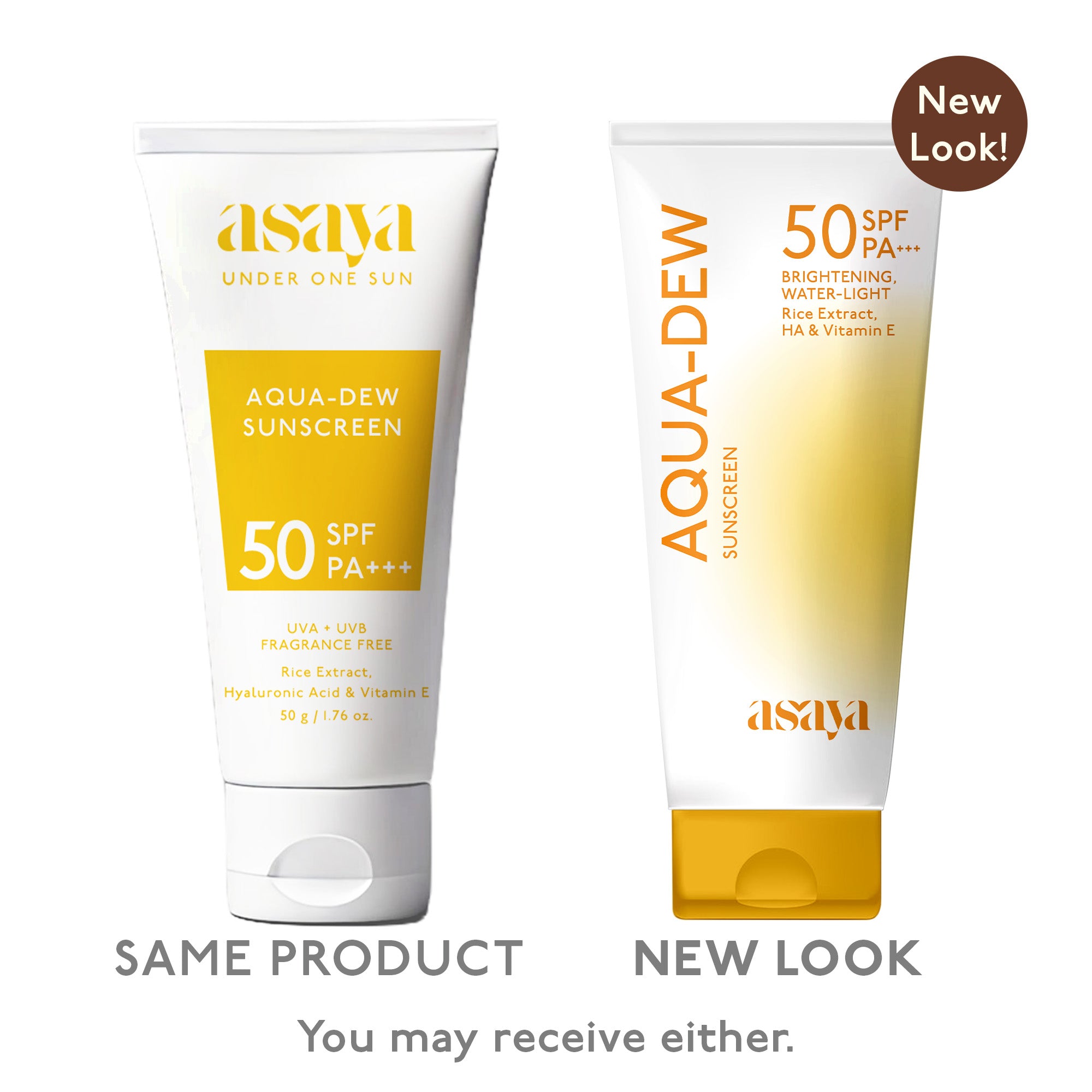 Aqua Dew Sunscreen SPF with Rice Water - UVA & UVB Protection