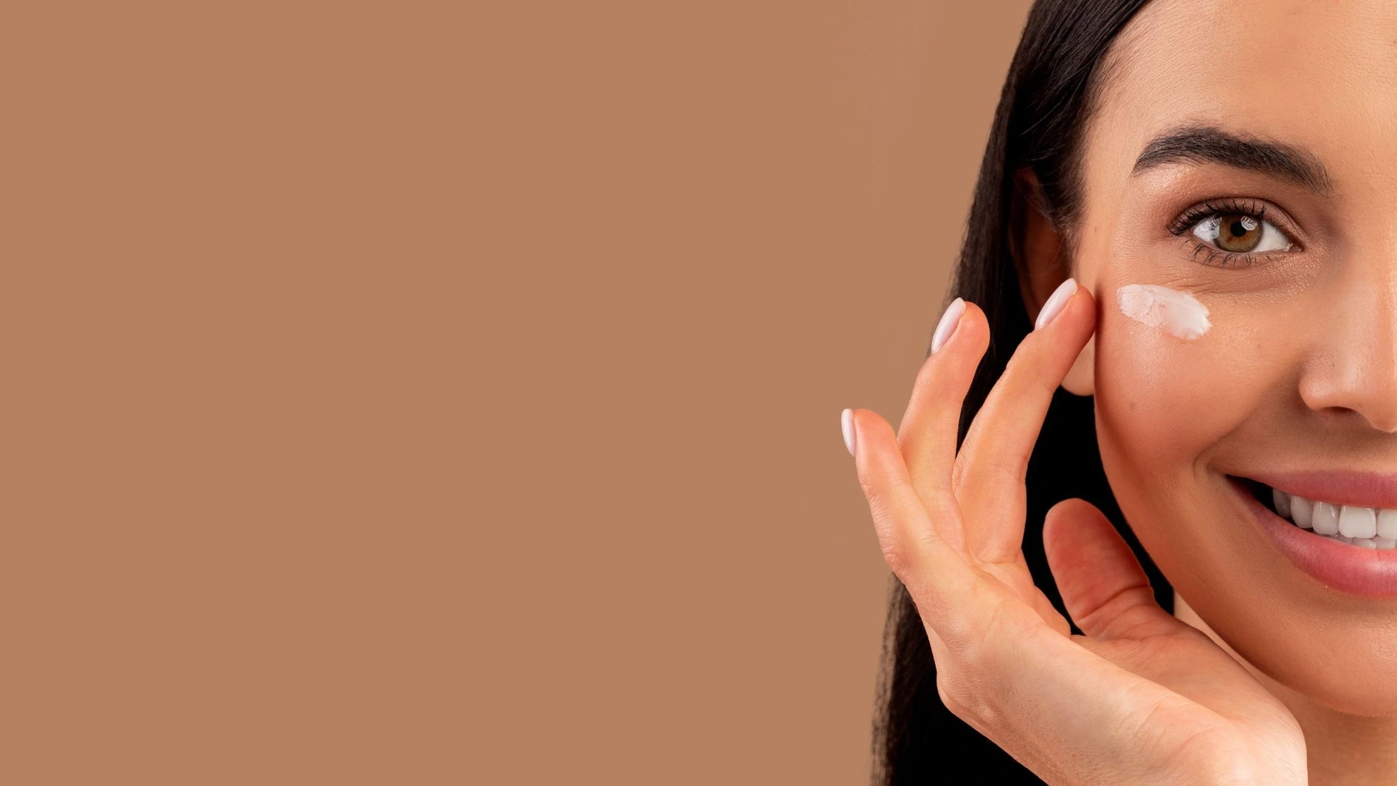 Close-up of skin showing large pores, illustrating the concept of oily skin and pore size. 