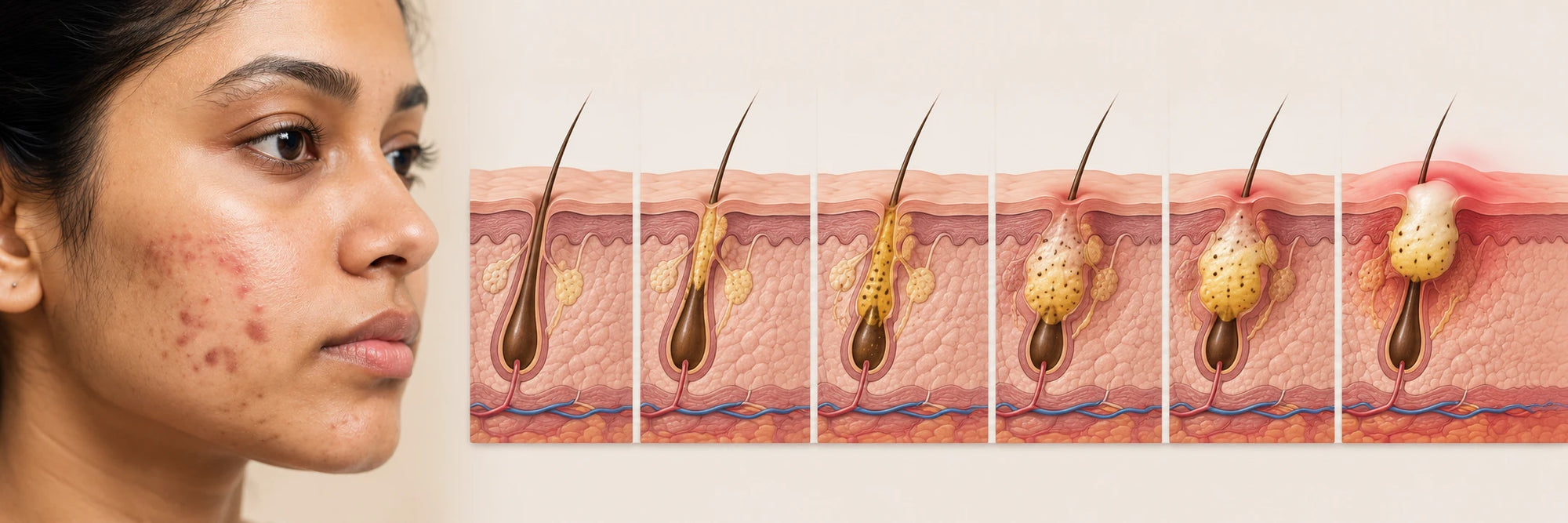 What is Happening Under the Skin Before a Pimple Appears? 