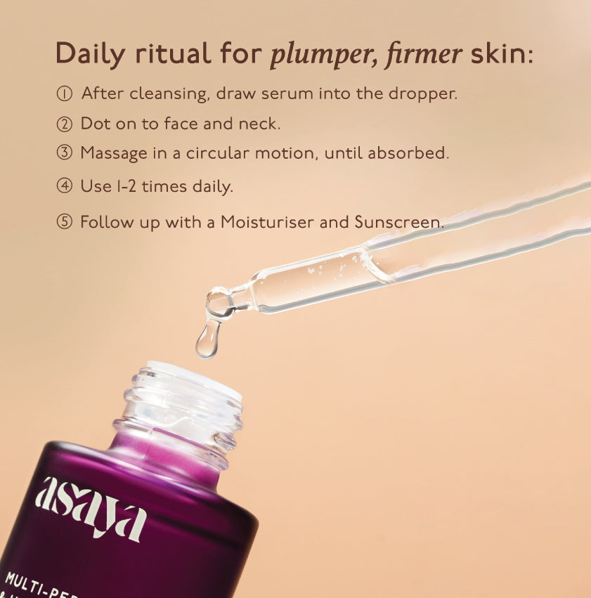 5% Multi Peptide Complex &amp; Hyaluronic Acid Serum for Face, Collagen Booster - Mini Glow
