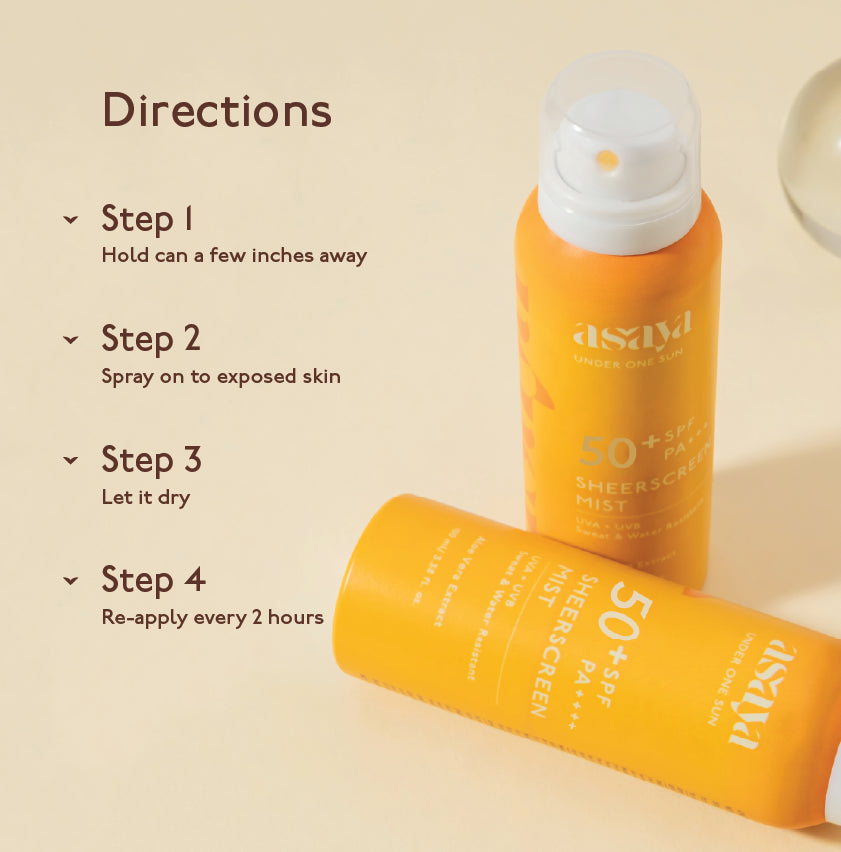 Sheerscreen Mist | Sunscreen Spray SPF 50+