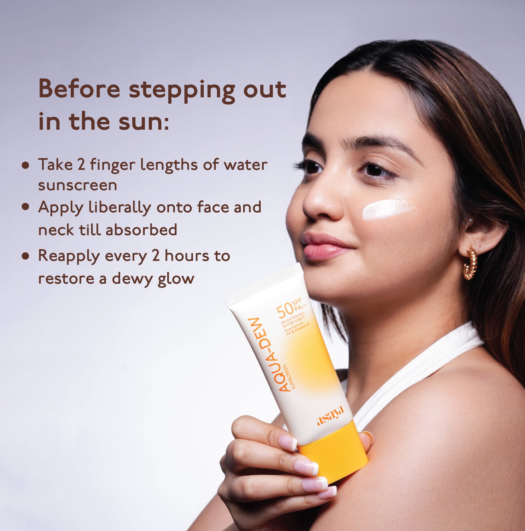 Aqua Dew Sunscreen SPF with Rice Water - UVA &amp; UVB Protection