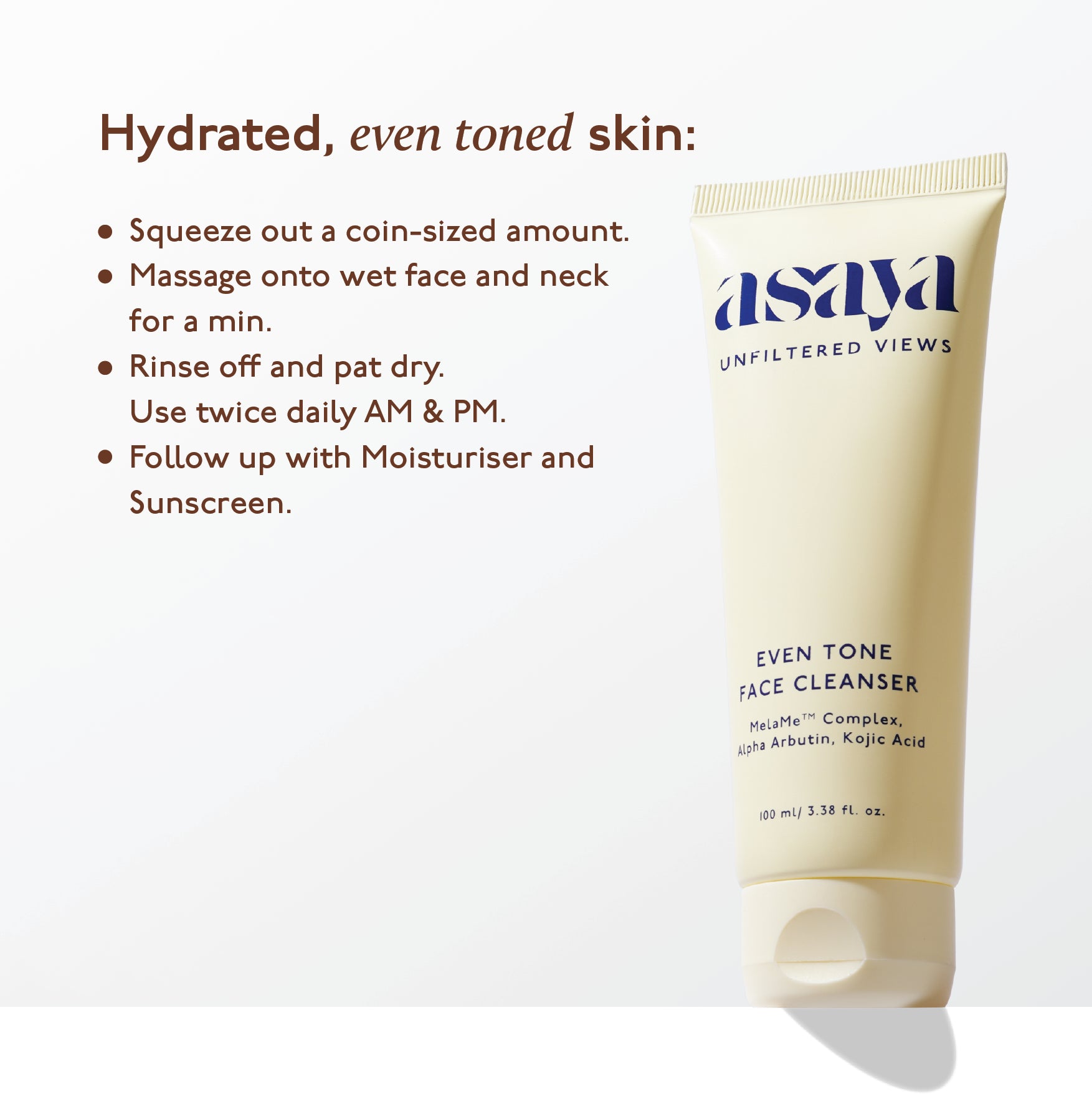 Even Tone Face Cleanser - Face Wash for Dark Spots and Marks