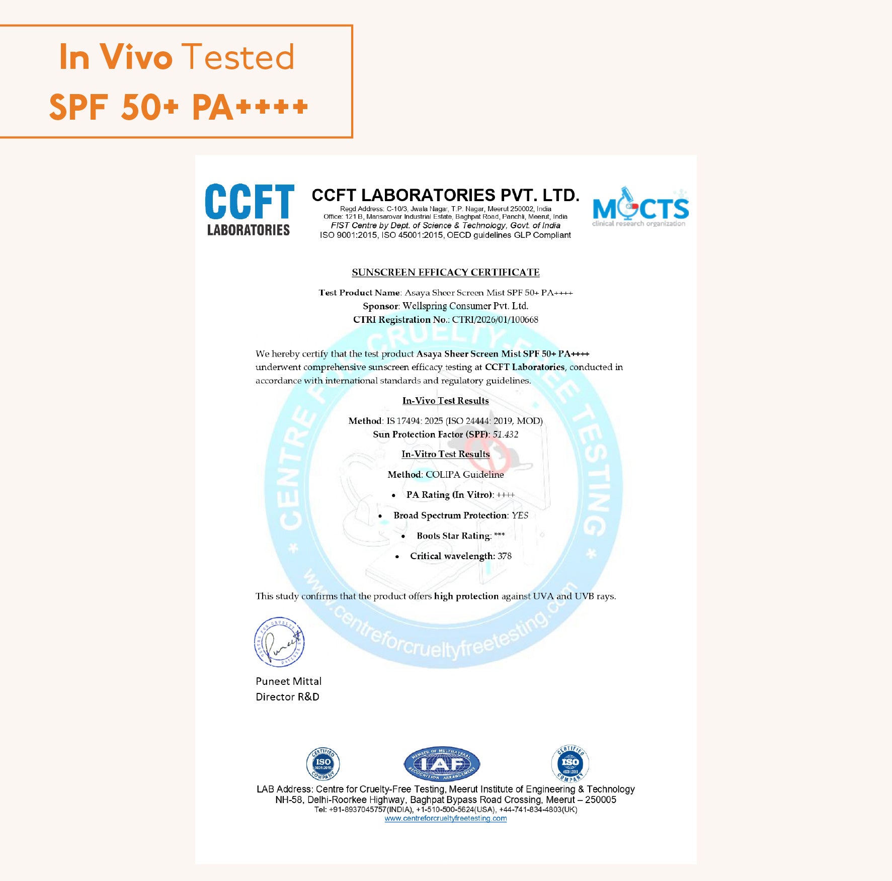 Sheerscreen Mist | Sunscreen Spray SPF 50+