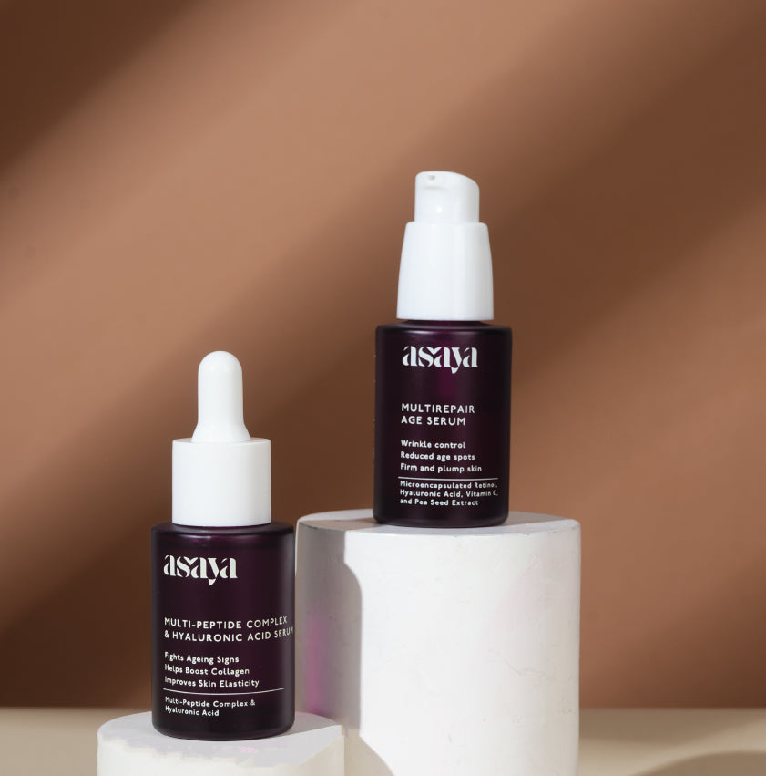 5% Multi Peptide Complex &amp; Hyaluronic Acid Serum for Face, Collagen Booster - Mini Glow