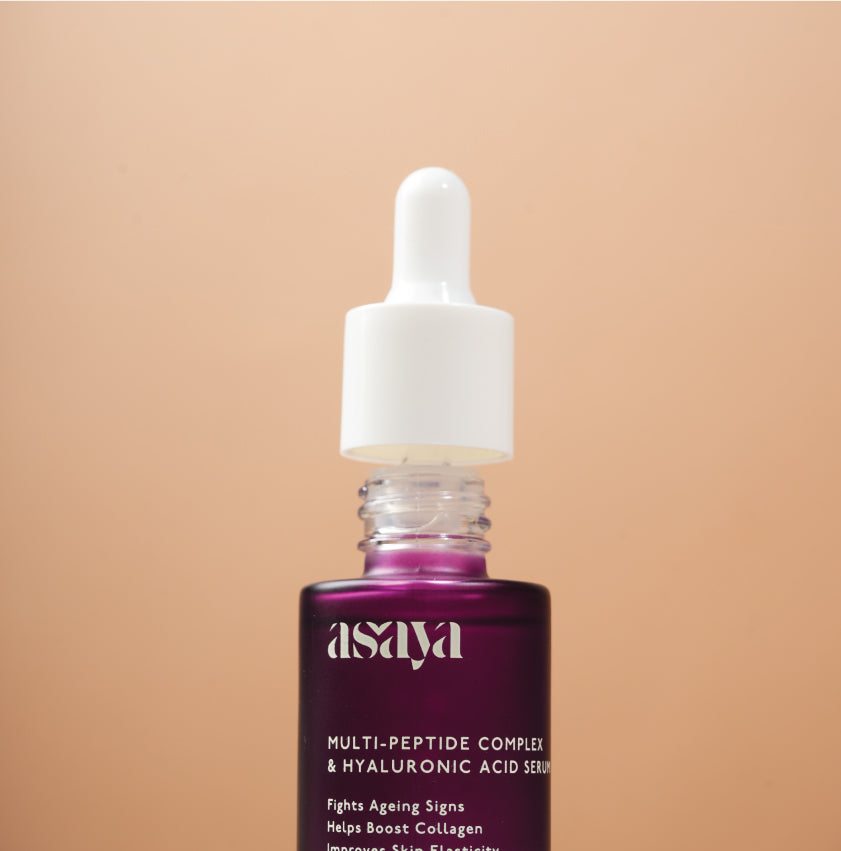 5% Multi Peptide Complex &amp; Hyaluronic Acid Serum for Face, Collagen Booster - Mini Glow