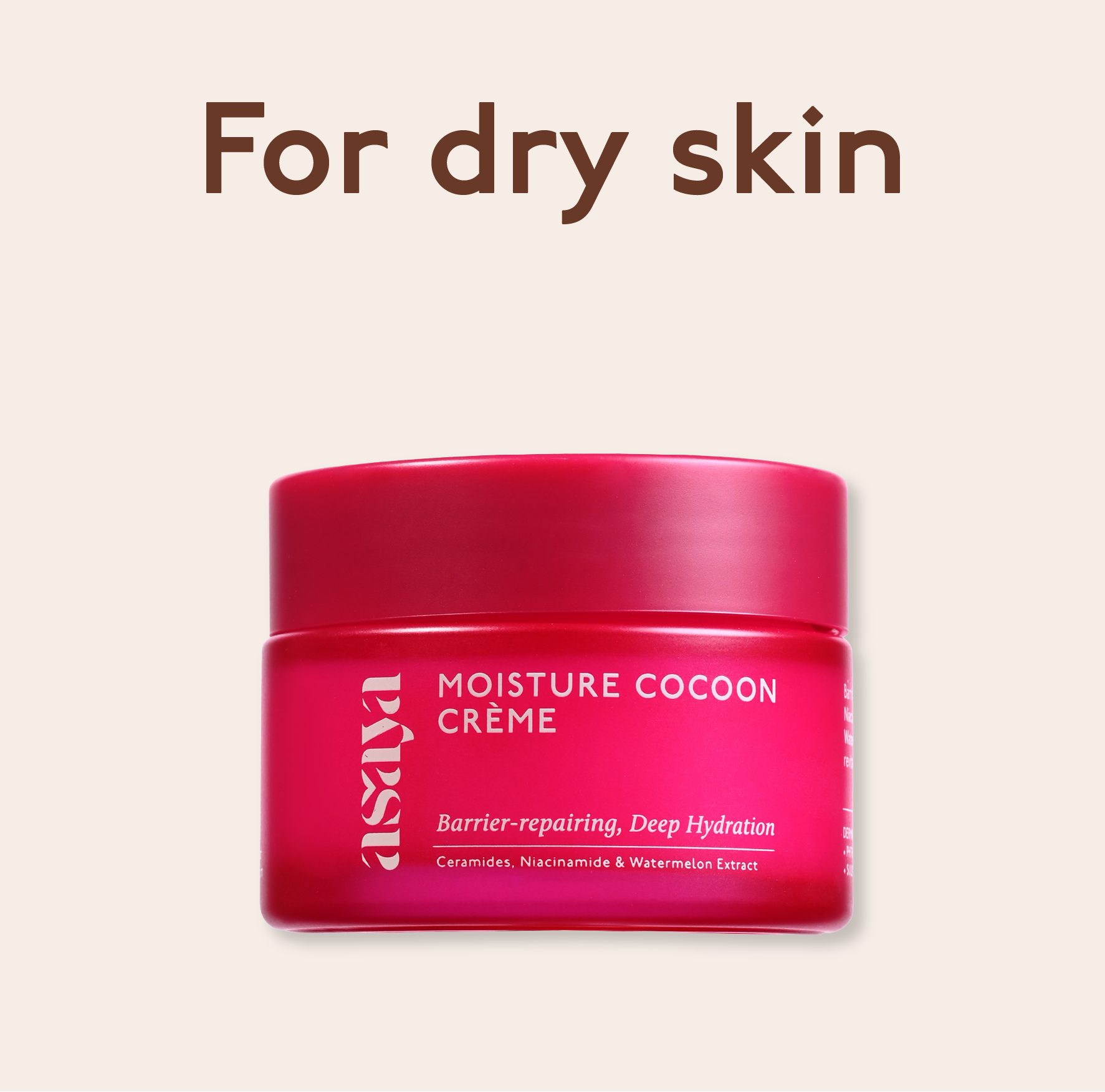 Moisture Cocoon Creme - Hydrating &amp; Glow Moisturizer with Niacinamide - For Dry Skin