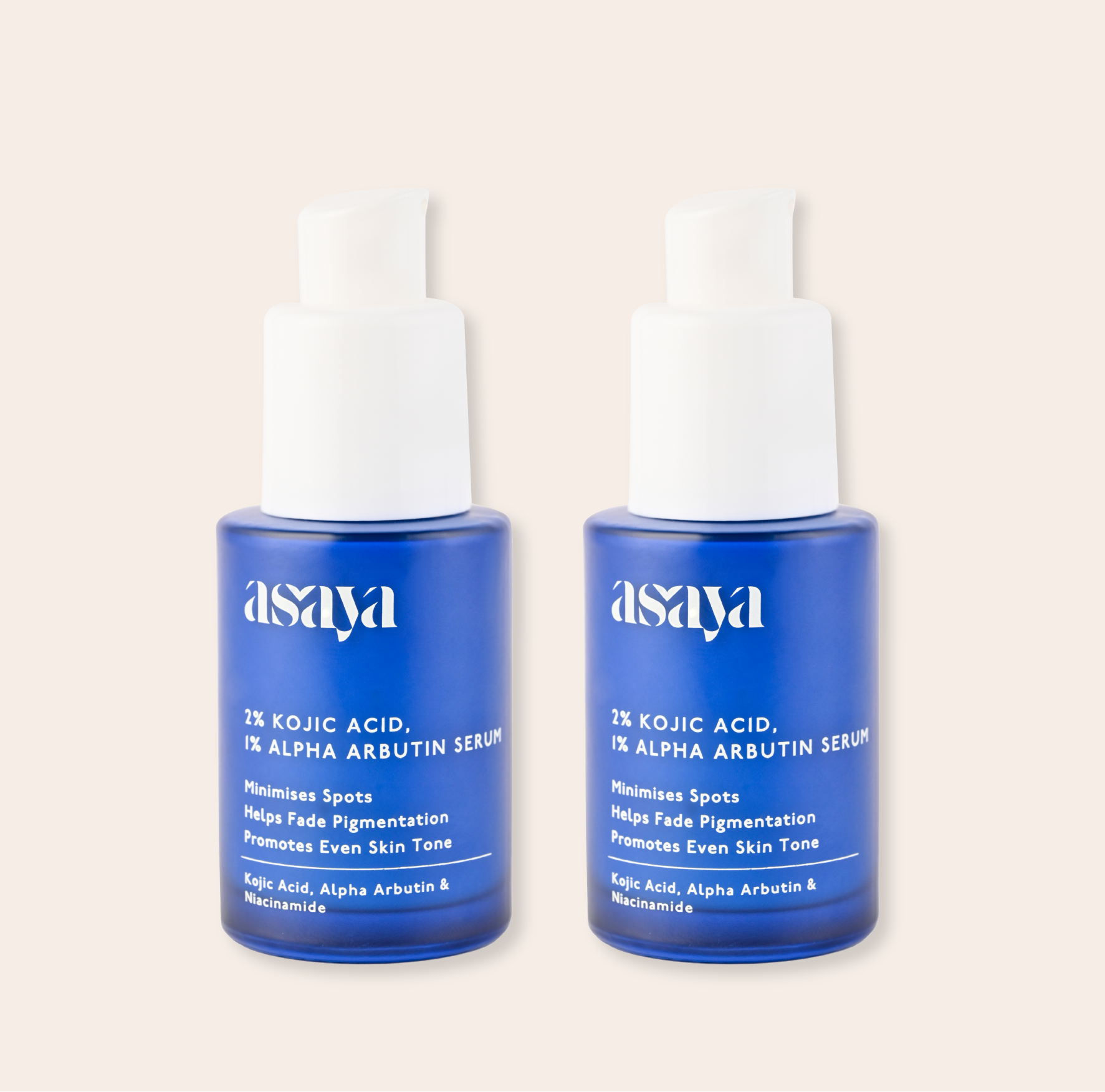 2% Kojic Acid & 1% Alpha Arbutin Serum Pack of 2