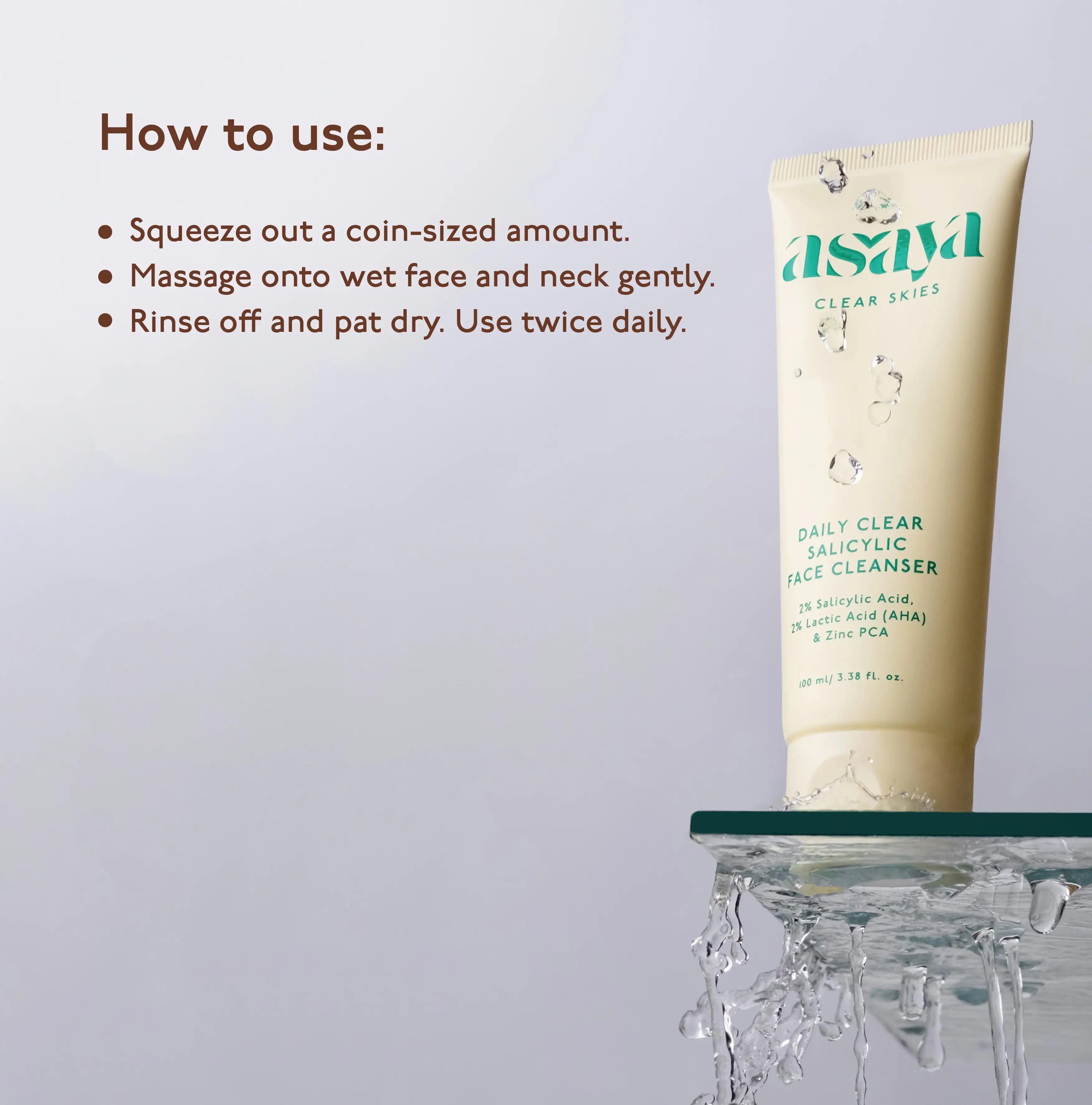 Daily Clear Salicylic Face Cleanser - Face Wash for Oily Skin